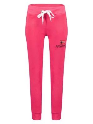 Zdjęcie produktu Geographical Norway Spodnie dresowe "Max" w kolorze różowym rozmiar: XL