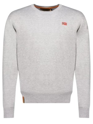 Zdjęcie produktu Geographical Norway Sweter w kolorze szarym rozmiar: 3XL