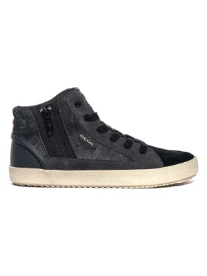 Zdjęcie produktu Geox Skórzane sneakersy w kolorze czarno-antracytowym rozmiar: 32