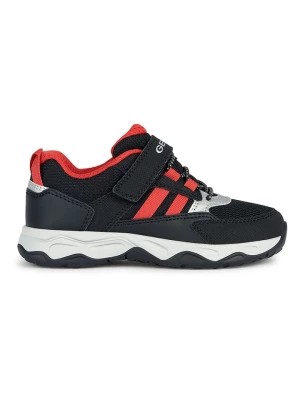 Zdjęcie produktu Geox Sneakersy "Calco" w kolorze czarno-czerwonym rozmiar: 33