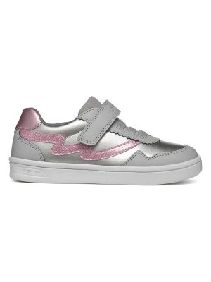 Zdjęcie produktu Geox Sneakersy "DJRock" w kolorze srebrnym rozmiar: 34