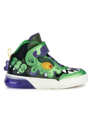 Zdjęcie produktu Geox Sneakersy "Grayjay" w kolorze czarno-zielonym rozmiar: 29