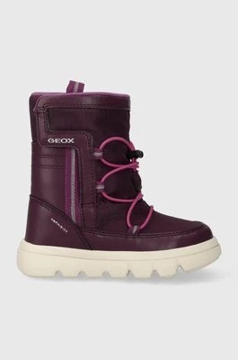 Zdjęcie produktu Geox śniegowce dziecięce kolor fioletowy