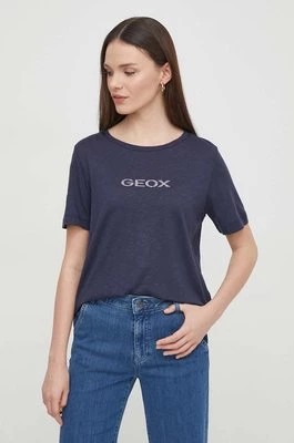 Zdjęcie produktu Geox t-shirt W4510G-T3093 W T-SHIRT damski kolor granatowy