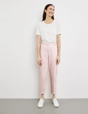 Zdjęcie produktu GERRY WEBER Damski Eleganckie spodnie w kant Różowy Jednokolorowy