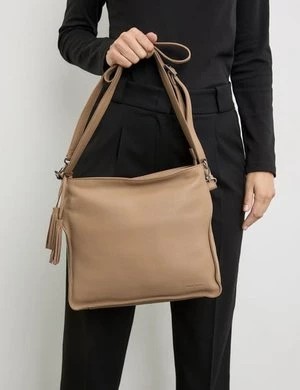 Zdjęcie produktu GERRY WEBER Damski Średniej wielkości skórzana torba na ramię Brązowy Jednokolorowy