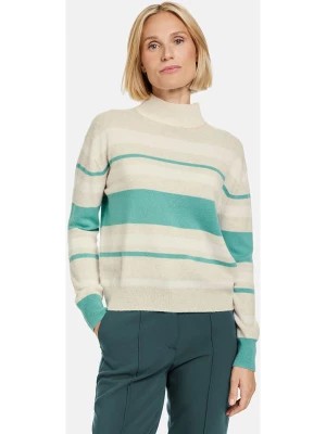 Zdjęcie produktu Gerry Weber Wełniany sweter w kolorze turkusowo-beżowym rozmiar: 40