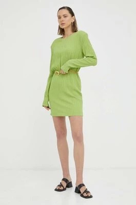 Zdjęcie produktu Gestuz sukienka kolor zielony mini rozkloszowana