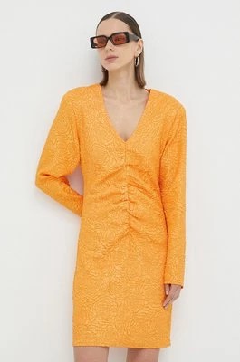 Zdjęcie produktu Gestuz sukienka MaisieGZ kolor pomarańczowy mini dopasowana