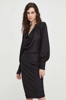 Zdjęcie produktu Gestuz sukienka Umina kolor czarny mini dopasowana