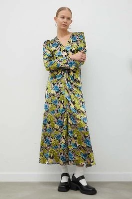 Zdjęcie produktu Gestuz sukienka z domieszką jedwabiu Floria midi prosta