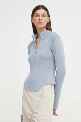 Zdjęcie produktu Gestuz sweter damski kolor niebieski z półgolfem 10908356