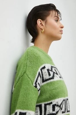 Zdjęcie produktu Gestuz sweter wełniany ArtikoGZ damski kolor zielony