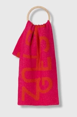 Zdjęcie produktu Gestuz szalik wełniany kolor różowy wzorzysty