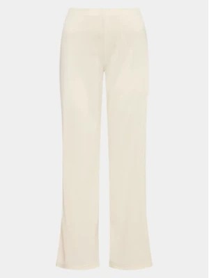 Zdjęcie produktu Gina Tricot Spodnie materiałowe Wide slit trousers 19421 Beżowy Regular Fit