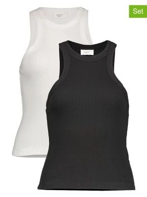 Zdjęcie produktu Gina Tricot Topy (2 szt.) w kolorze białym i czarnym rozmiar: XS