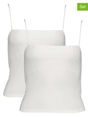 Zdjęcie produktu Gina Tricot Topy (2 szt.) w kolorze białym rozmiar: M