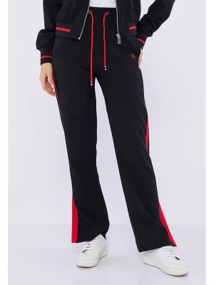 Zdjęcie produktu GIORGIO DI MARE Spodnie dresowe w kolorze czarno-czerwonym rozmiar: 36