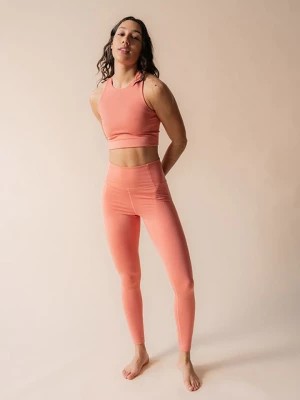 Zdjęcie produktu girlfriend collective Legginsy sportowe w kolorze jasnoróżowym rozmiar: L
