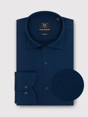 Zdjęcie produktu Gładka elegancka koszula męska w kolorze granatowym Pako Lorente
