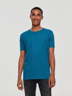 Zdjęcie produktu Gładka koszulka basic z okrągłym dekoltem niebieska House