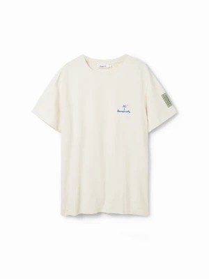 Zdjęcie produktu Gładka koszulka z haftem Desigual