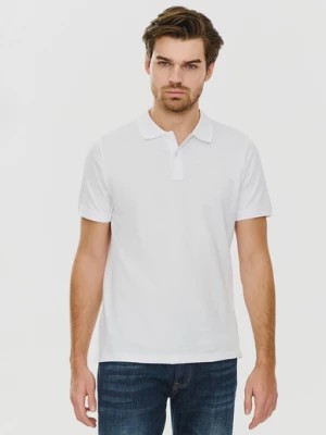 Zdjęcie produktu Gładki t-shirt polo w białym kolorze Pako Lorente