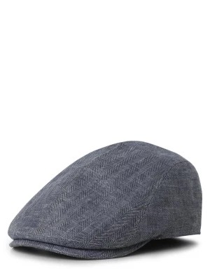 Zdjęcie produktu Göttmann Męska lniana czapka z suwakiem - Jackson Mężczyźni len niebieski wypukły wzór tkaniny,