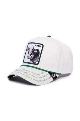 Zdjęcie produktu Goorin Bros czapka z daszkiem bawełniana Cash Cow kolor biały z aplikacją 101-1326