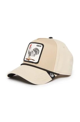 Zdjęcie produktu Goorin Bros czapka z daszkiem bawełniana Rooster kolor beżowy z aplikacją 101-1258