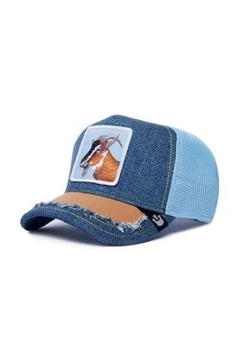 Zdjęcie produktu Goorin Bros czapka z daszkiem Silky Goat kolor niebieski z aplikacją 101-1281