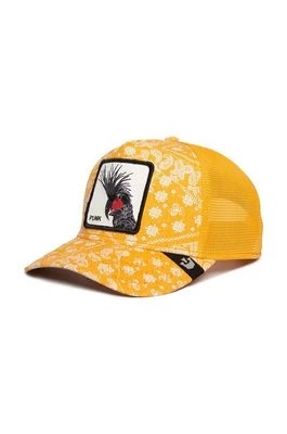 Zdjęcie produktu Goorin Bros czapka z daszkiem z domieszką lnu Spray Paint Arch kolor żółty wzorzysta 101-0949