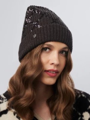 Zdjęcie produktu Grafitowa czapka zimowa damska OCHNIK