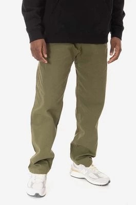 Zdjęcie produktu Gramicci spodnie bawełniane Gramicci Pant kolor zielony proste G102.OGT