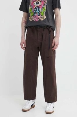 Zdjęcie produktu Gramicci spodnie bawełniane kolor brązowy proste
