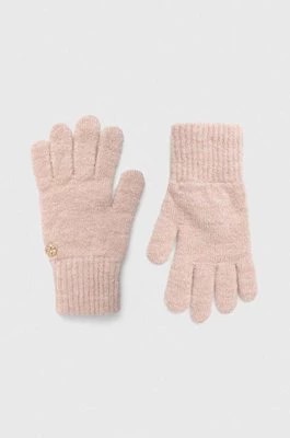 Zdjęcie produktu Granadilla rękawiczki z domieszką wełny kolor różowy