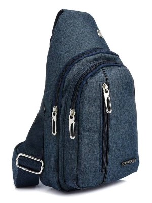Zdjęcie produktu Granatowa Saszetka nerka przez ramię plecak torba modna granatowy Merg