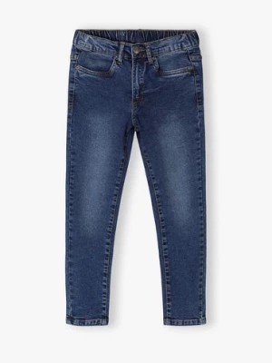 Zdjęcie produktu Granatowe spodnie jeansowe slim dla chłopca - Lincoln&Sharks Lincoln & Sharks by 5.10.15.