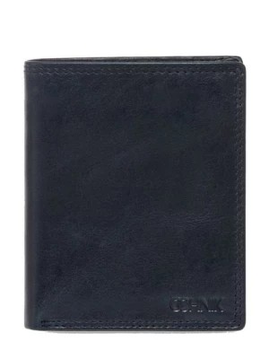 Zdjęcie produktu Granatowy skórzany portfel męski OCHNIK