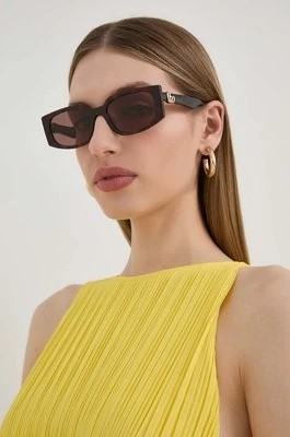 Zdjęcie produktu Gucci okulary przeciwsłoneczne damskie kolor brązowy