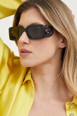 Zdjęcie produktu Gucci okulary przeciwsłoneczne damskie kolor czarny
