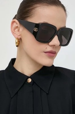 Zdjęcie produktu Gucci okulary przeciwsłoneczne damskie kolor czarny GG1402S