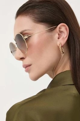 Zdjęcie produktu Gucci okulary przeciwsłoneczne damskie kolor złoty