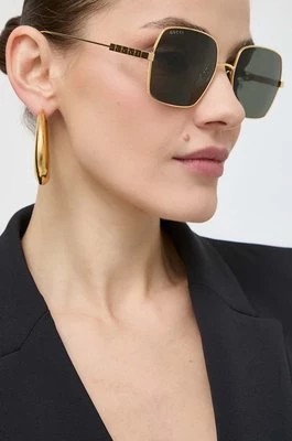 Zdjęcie produktu Gucci okulary przeciwsłoneczne damskie kolor złoty GG1434S