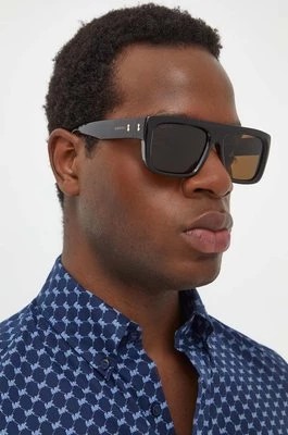 Zdjęcie produktu Gucci okulary przeciwsłoneczne męskie kolor brązowy GG1461S