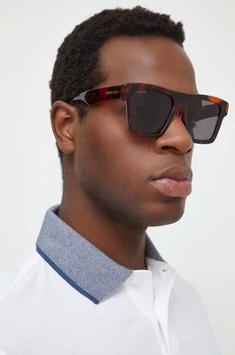 Zdjęcie produktu Gucci okulary przeciwsłoneczne męskie kolor brązowy GG0962S
