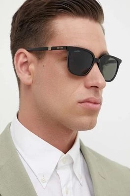 Zdjęcie produktu Gucci okulary przeciwsłoneczne męskie kolor czarny GG1493S