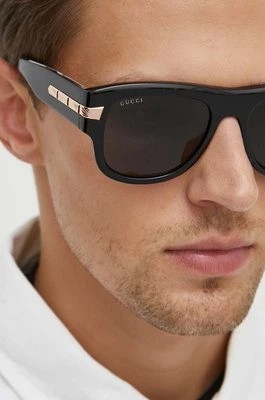 Zdjęcie produktu Gucci okulary przeciwsłoneczne męskie kolor czarny GG1517S