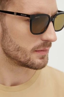 Zdjęcie produktu Gucci okulary przeciwsłoneczne męskie kolor zielony GG1493S