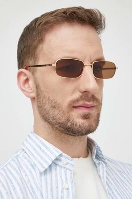 Zdjęcie produktu Gucci okulary przeciwsłoneczne męskie kolor żółty GG1457S